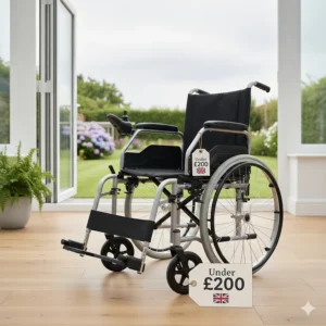 A high-quality yet affordable folding wheelchair priced under £200 for UK customers looking for value.