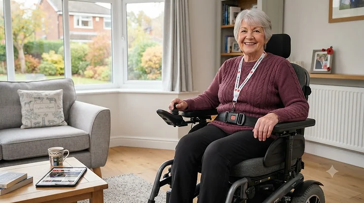 Secure bariatric wheelchair seatbelt designed for larger users, providing safety and comfort for daily mobility in the UK. wheelchair seatbelt for bariatric users