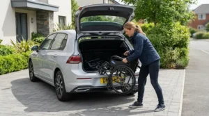 To buy folding wheelchair footplates that fit neatly into a car boot, choose compact designs ideal for travel.